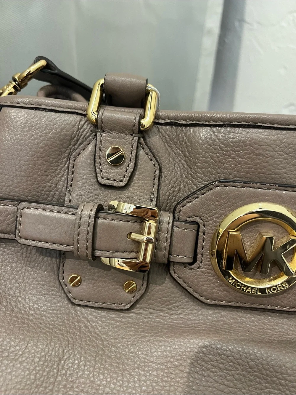Michael Kors Hudson grey satchel bag